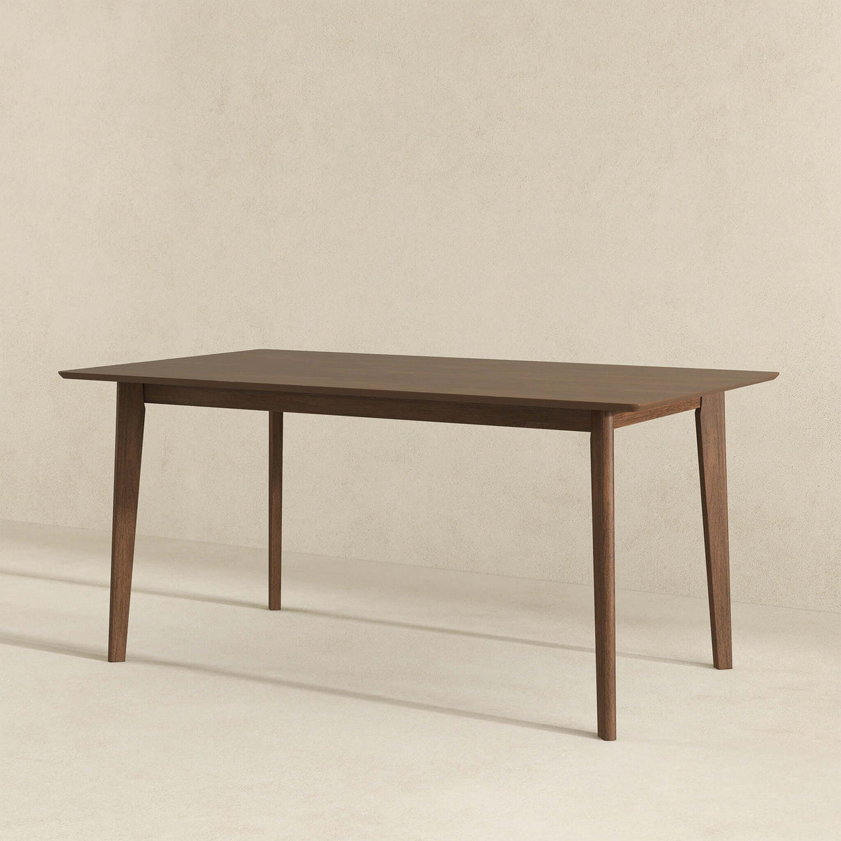 Carlos Solid Wood Dining Table Walnut / 63" from Midinmod - Luna Furniture