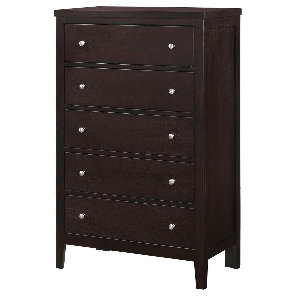 Carlton Cappuccino 5-Drawer Rectangular Chest from Coaster - Luna Furniture