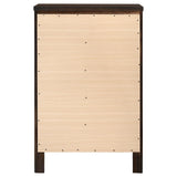 Carlton Cappuccino 5-Drawer Rectangular Chest from Coaster - Luna Furniture