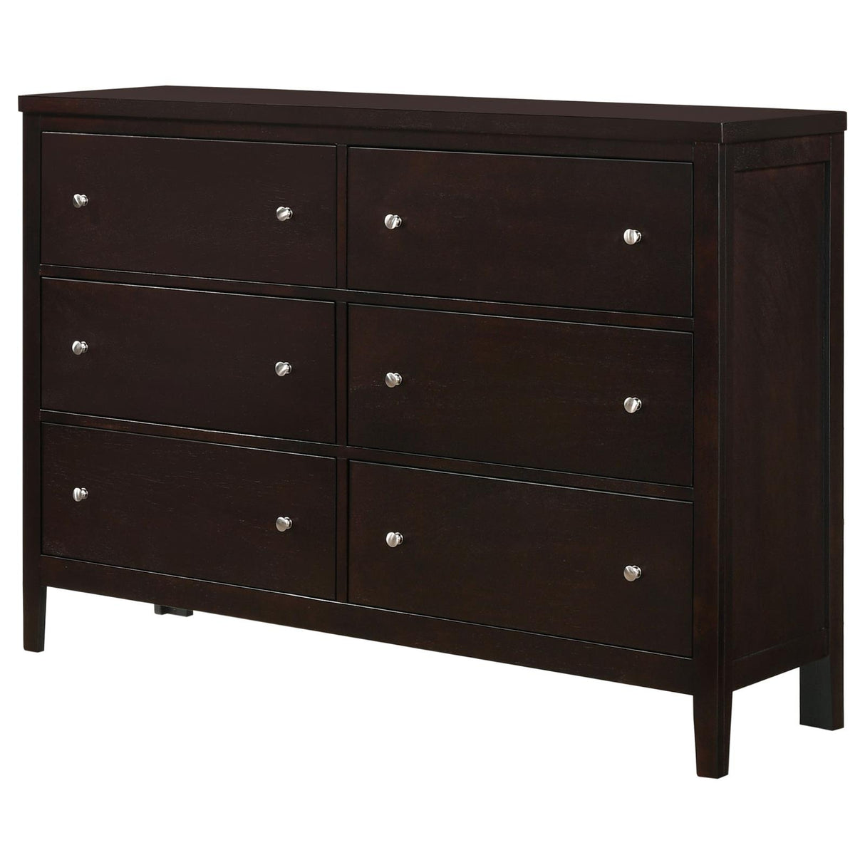 Carlton Cappuccino 6-Drawer Rectangular Dresser from Coaster - Luna Furniture