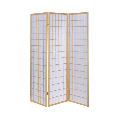 Carrie Black and White 3-Panel Folding Screen from Coaster - Luna Furniture