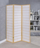 Carrie Black and White 3-Panel Folding Screen from Coaster - Luna Furniture