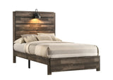 Carter Brown Full Platform Bed from Crown Mark - Luna Furniture