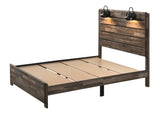 Carter Brown Queen Platform Bed from Crown Mark - Luna Furniture