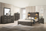 Carter Brown Queen Platform Bed from Crown Mark - Luna Furniture