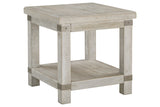 Carynhurst White Wash Gray End Table from Ashley - Luna Furniture