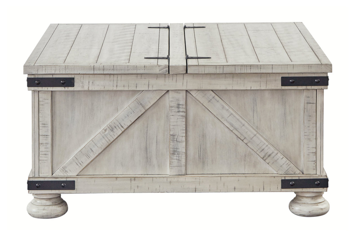 Carynhurst Whitewash Coffee Table from Ashley - Luna Furniture