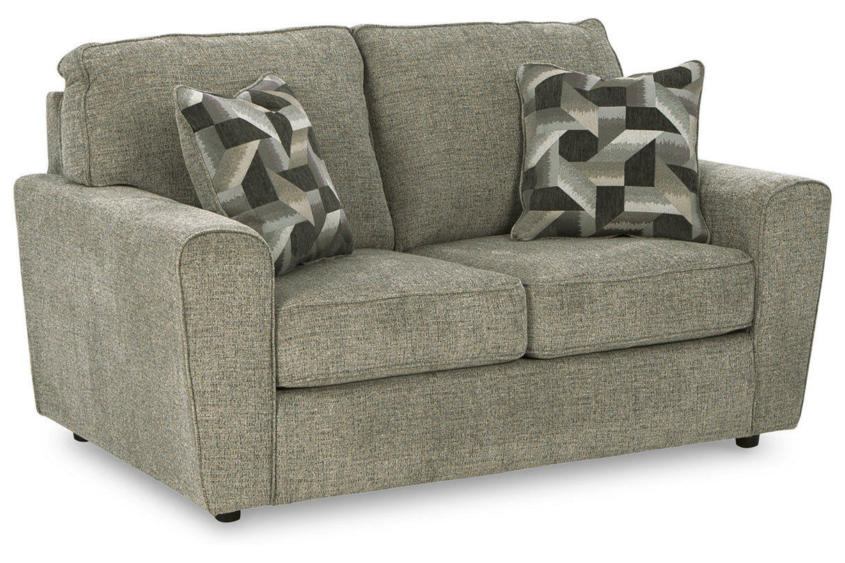 Cascilla Pewter Loveseat from Ashley - Luna Furniture