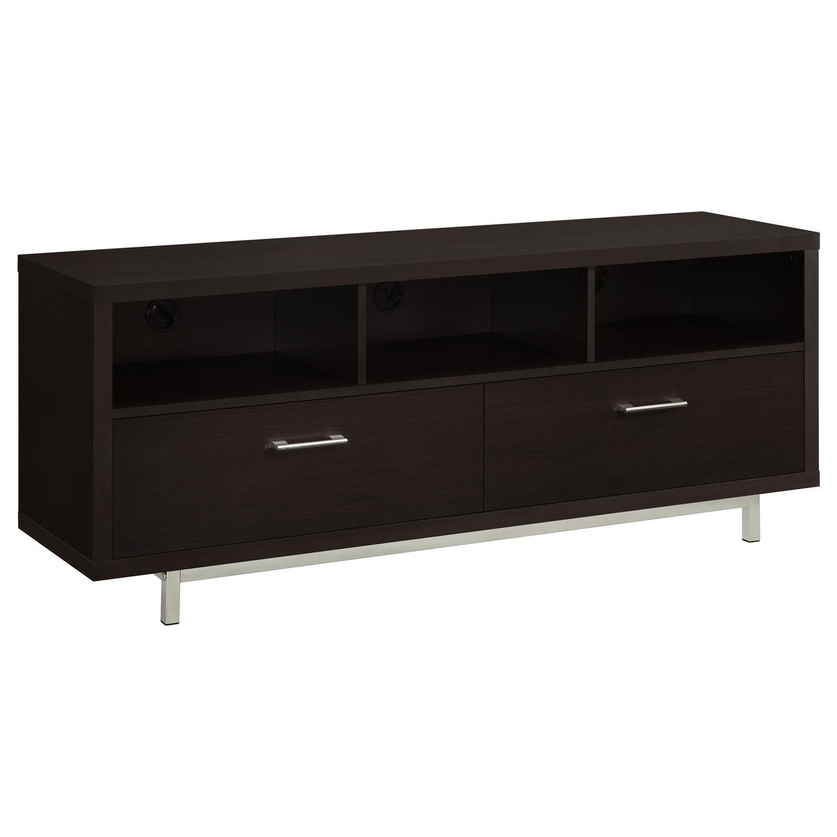 Casey Cappuccino 2-Drawer Rectangular TV Console from Coaster - Luna Furniture