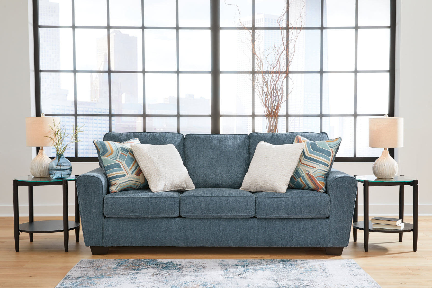 Cashton Blue Sofa from Ashley - Luna Furniture