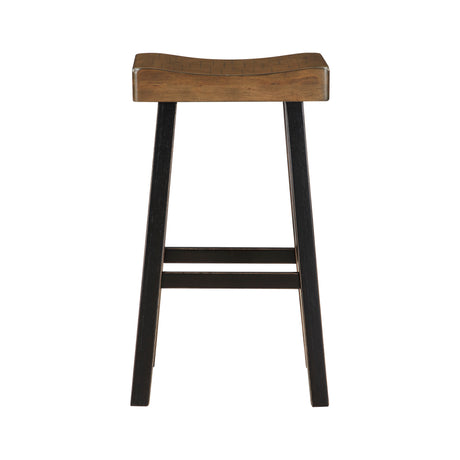 Caspian Black/Brown Pub Height Stool, Set of 2 from Homelegance - Luna Furniture