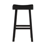 Caspian Black Pub Height Stool, Set of 2 from Homelegance - Luna Furniture