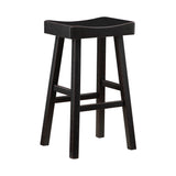 Caspian Black Pub Height Stool, Set of 2 from Homelegance - Luna Furniture