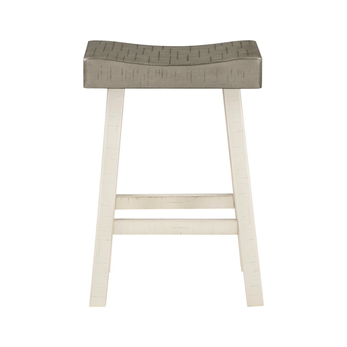 Caspian White/Coffee 4-Piece Counter Height Set from Homelegance - Luna Furniture