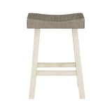 Caspian White/Coffee 4-Piece Counter Height Set from Homelegance - Luna Furniture