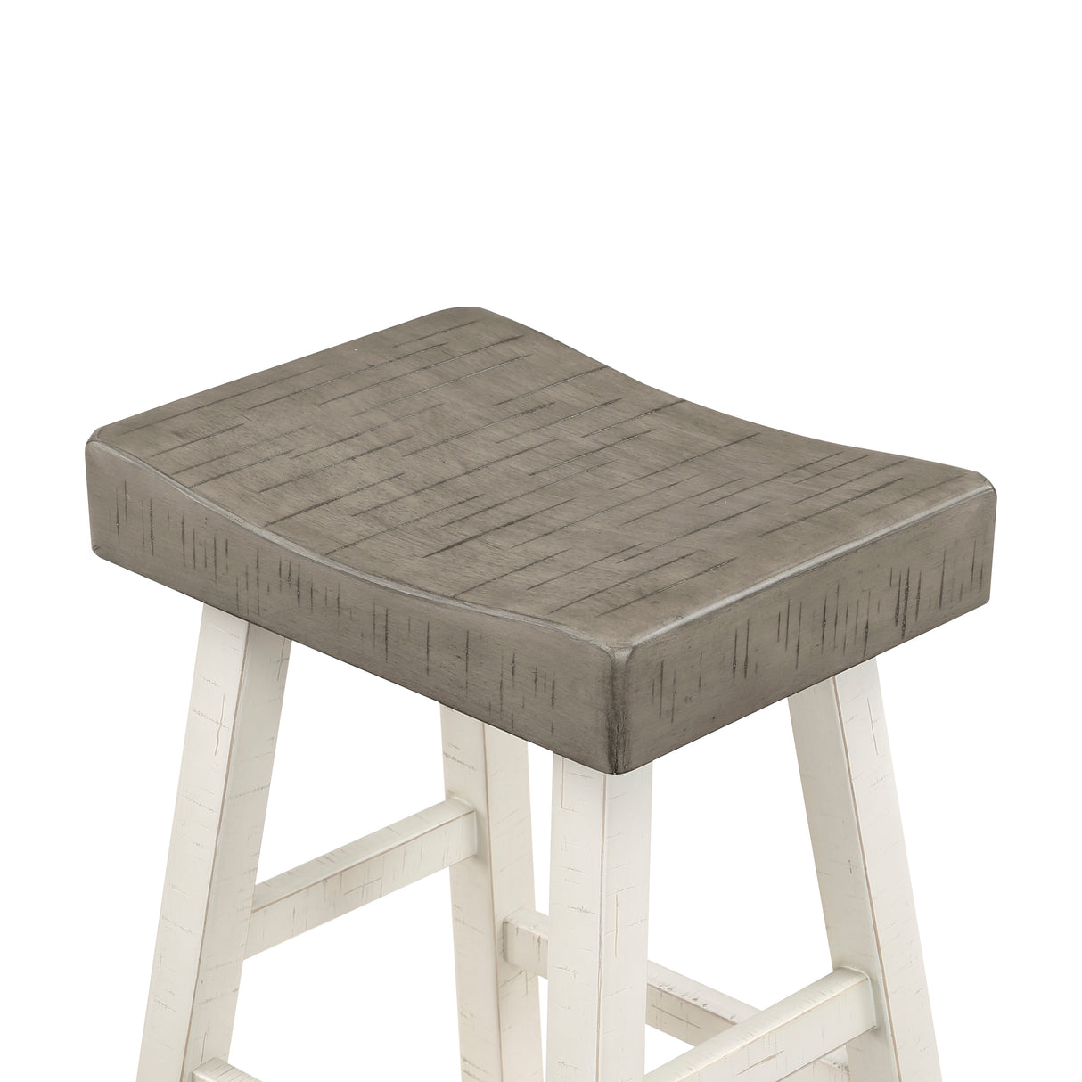 Caspian White/Coffee 4-Piece Counter Height Set from Homelegance - Luna Furniture