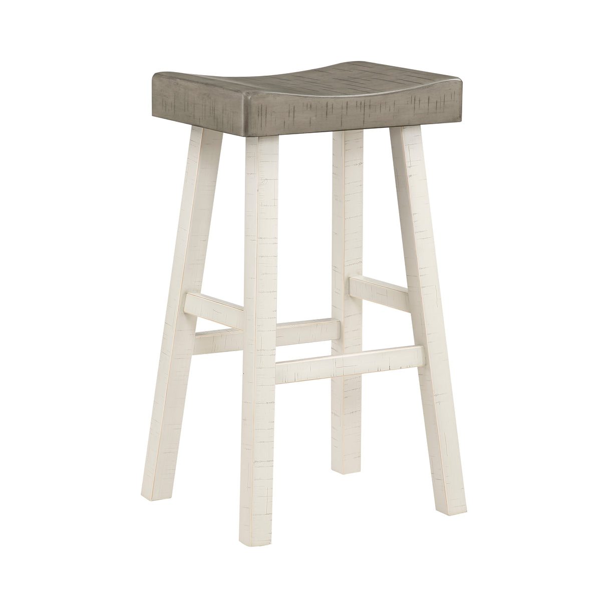 Caspian White/Coffee 4-Piece Pub Height Set from Homelegance - Luna Furniture