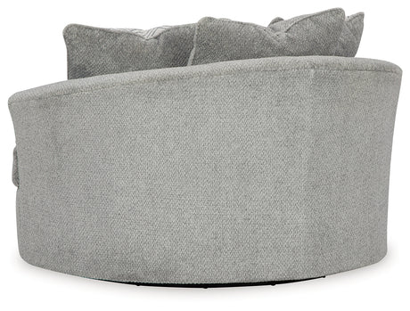 Casselbury Cement Oversized Swivel Accent Chair from Ashley - Luna Furniture