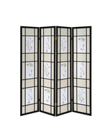 Catabella Multi-color 4-Panel Floral Print Folding Screen from Coaster - Luna Furniture