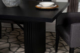 Catherine Black Rectangular Double Pedestal Dining Table from Coaster - Luna Furniture