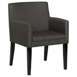 Catherine Charcoal Gray and Black 5-Piece Double Pedestal Dining Set from Coaster - Luna Furniture