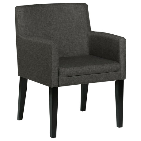 Catherine Charcoal Gray and Black 5-Piece Double Pedestal Dining Set from Coaster - Luna Furniture