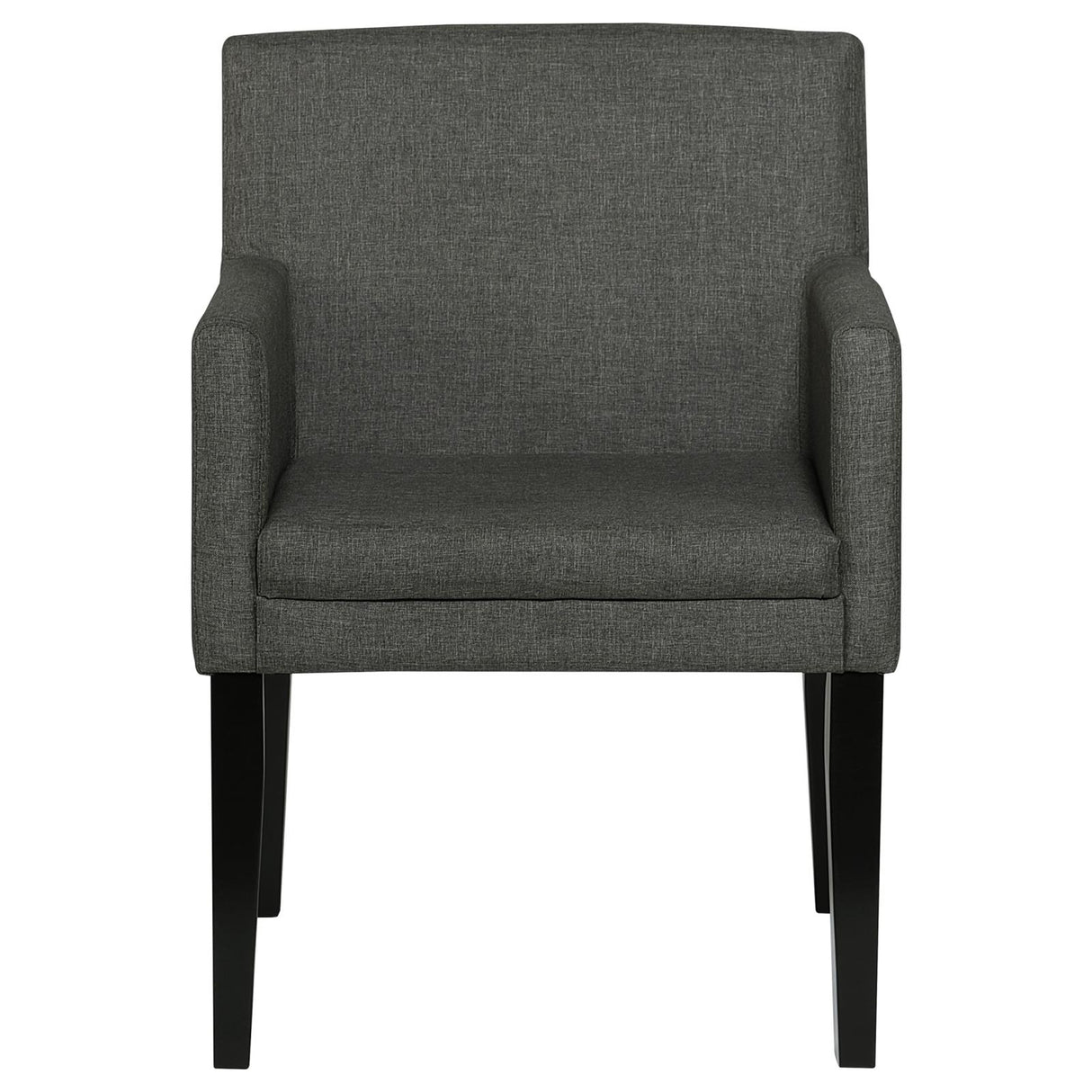 Catherine Charcoal Gray and Black 5-Piece Double Pedestal Dining Set from Coaster - Luna Furniture