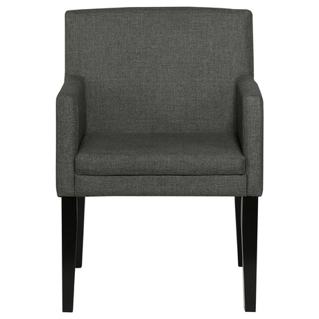 Catherine Charcoal Gray and Black 5-Piece Double Pedestal Dining Set from Coaster - Luna Furniture