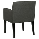 Catherine Charcoal Gray and Black 5-Piece Double Pedestal Dining Set from Coaster - Luna Furniture