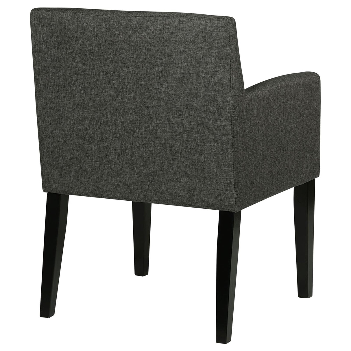 Catherine Charcoal Gray and Black Upholstered Dining Arm Chair, Set of 2 from Coaster - Luna Furniture