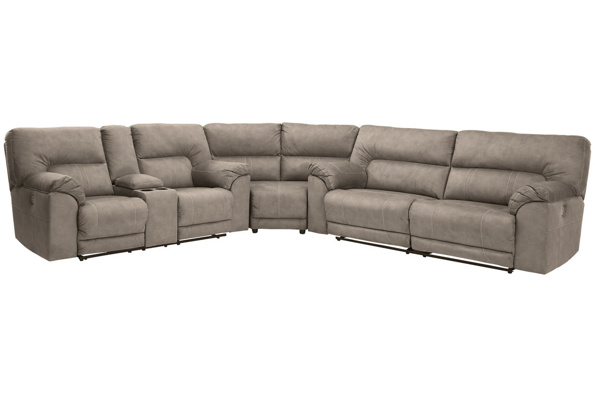 Cavalcade Slate 3-Piece Power Reclining Sectional from Ashley - Luna Furniture