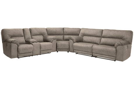 Cavalcade Slate 3-Piece Power Reclining Sectional from Ashley - Luna Furniture