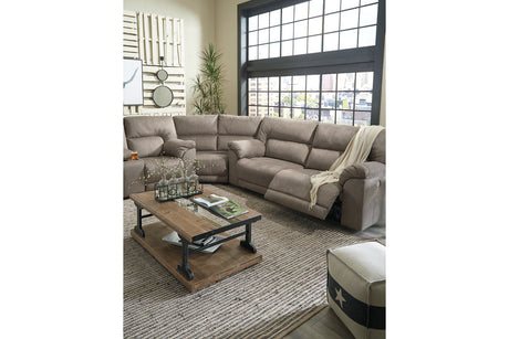 Cavalcade Slate 3-Piece Power Reclining Sectional from Ashley - Luna Furniture