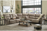 Cavalcade Slate 3-Piece Power Reclining Sectional from Ashley - Luna Furniture
