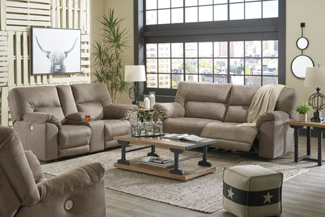 Cavalcade Slate Power Reclining Living Room Set from Ashley - Luna Furniture
