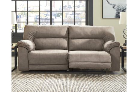 Cavalcade Slate Power Reclining Sofa from Ashley - Luna Furniture