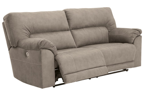Cavalcade Slate Power Reclining Sofa from Ashley - Luna Furniture