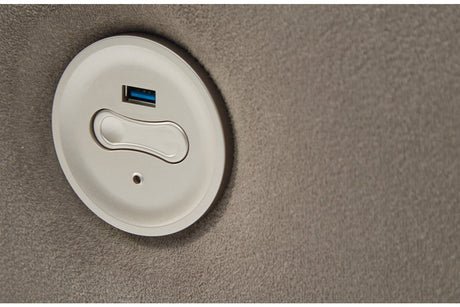 Cavalcade Slate Power Reclining Sofa from Ashley - Luna Furniture