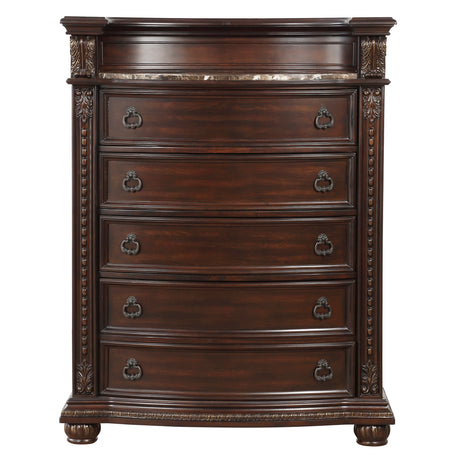 Cavalier Dark Cherry Chest from Homelegance - Luna Furniture