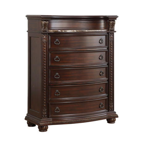 Cavalier Dark Cherry Chest from Homelegance - Luna Furniture