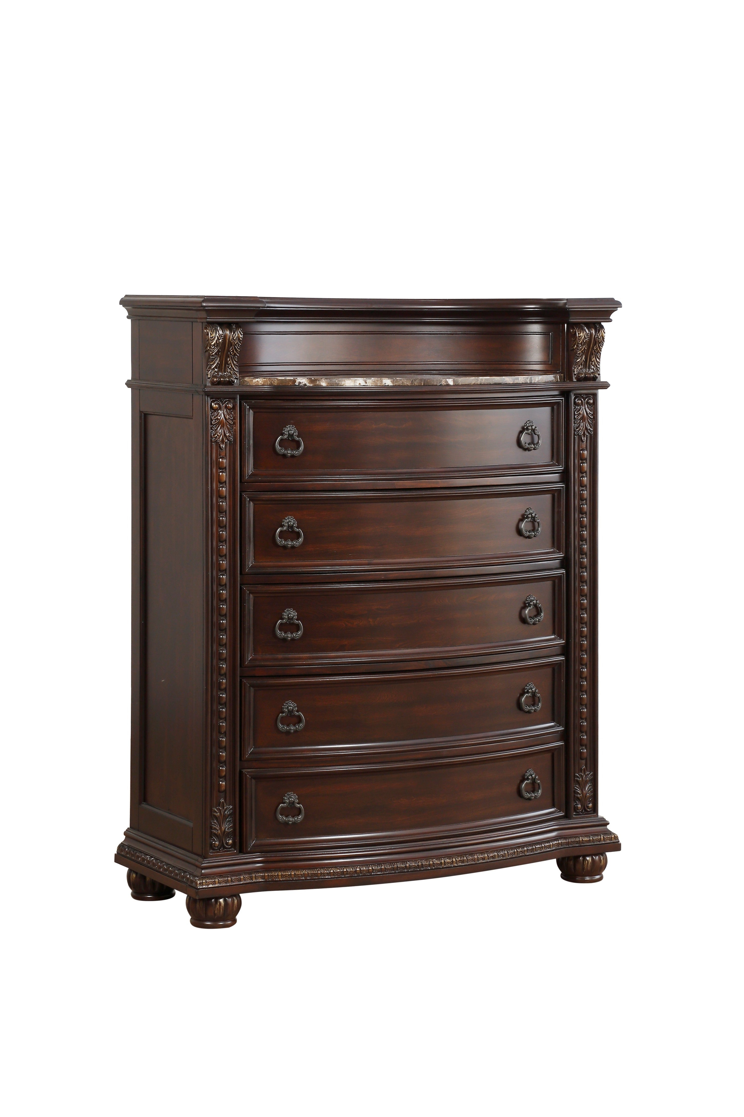 Cavalier Dark Cherry Chest - Luna Furniture