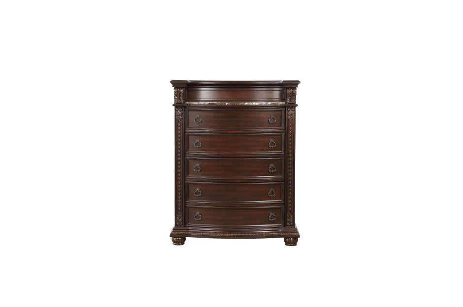 Homelegance Cavalier Dark Cherry Chest - Luna Furniture
