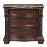 Cavalier Dark Cherry Nightstand from Homelegance - Luna Furniture
