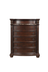 Cavalier Dark Cherry Upholstered Sleigh Bedroom Set from Homelegance - Luna Furniture