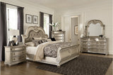 Cavalier Silver Upholstered Sleigh Bedroom Set from Homelegance - Luna Furniture