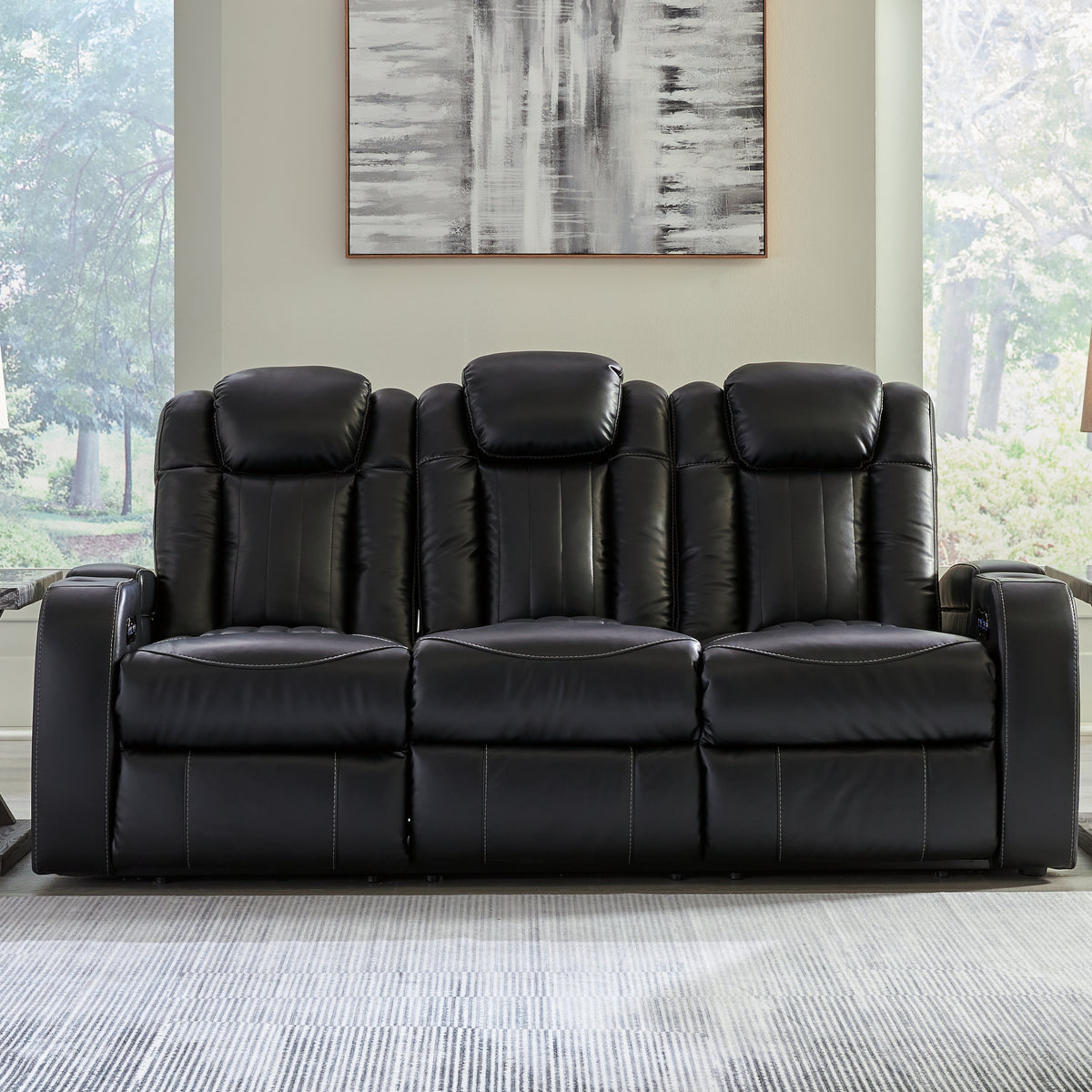 Caveman Den Midnight Power Reclining Sofa - Luna Furniture