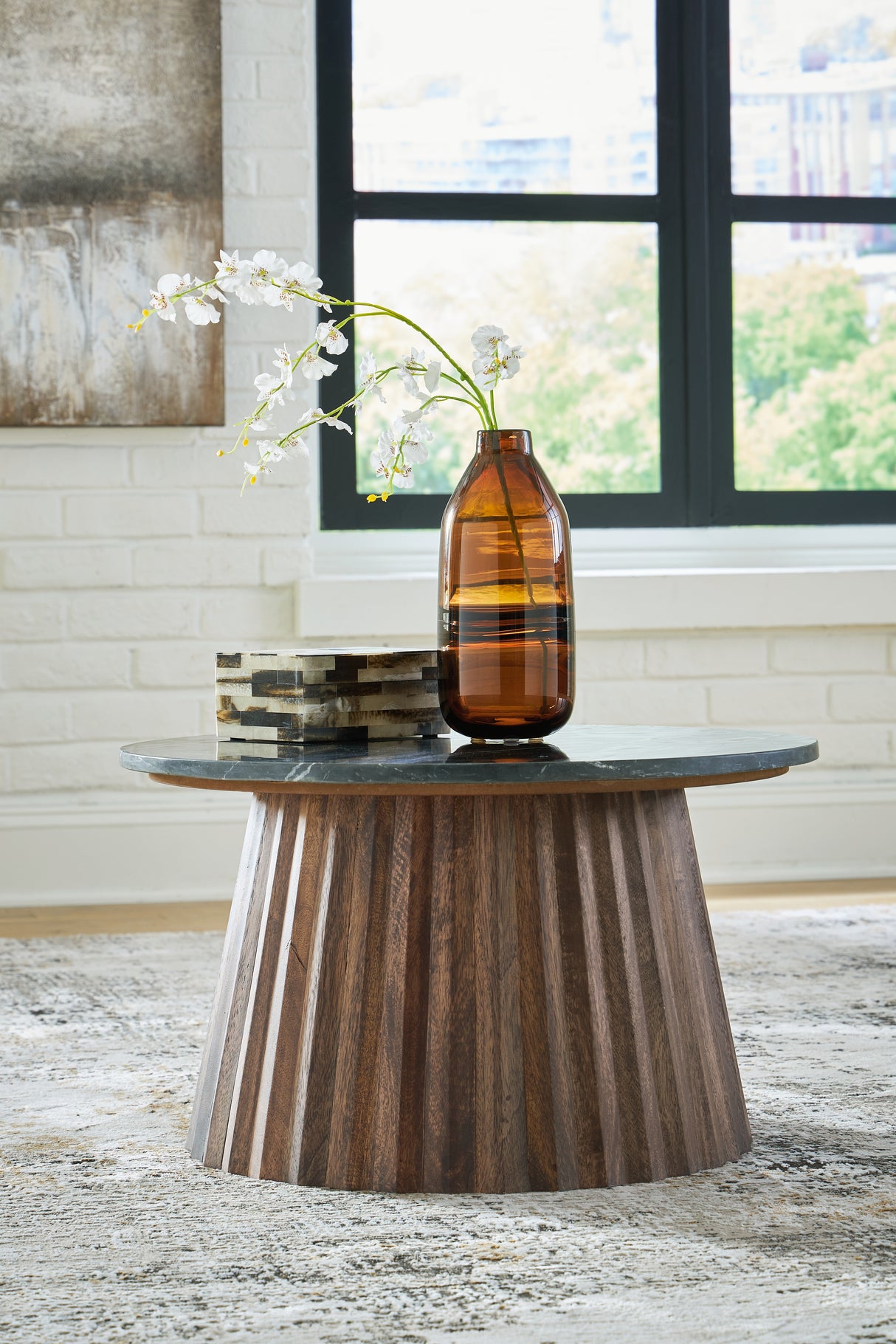 Ceilby Black/Brown Accent Coffee Table from Ashley - Luna Furniture