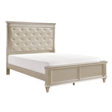 Celandine Silver King Upholstered Panel Bed from Homelegance - Luna Furniture