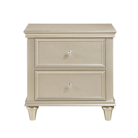Celandine Silver Nightstand from Homelegance - Luna Furniture
