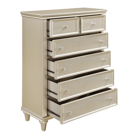Celandine Silver Upholstered Panel Youth Bedroom Set from Homelegance - Luna Furniture
